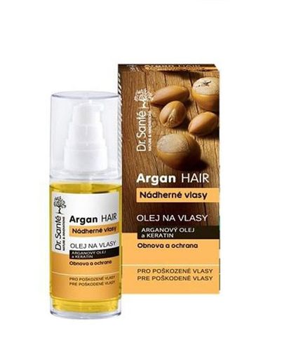 Dr Sante ARGAN vlasový olej s arganovým olejom a keratínom pre poškodené vlasy 50 ml
