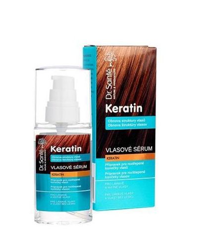 Dr Santé KERATÍN sérum s keratínom pre matné a krehké vlasy a rozštiepené končeky 50 ml
