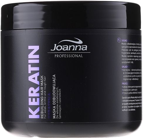 Joanna KERATIN maska s keratínom pre slabé, krehké a drsné vlasy 500 ml