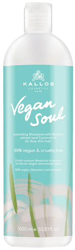 Vegan soul VOLUME ŠAMPÓN 1000ML obohacujúci pre jemné vlasy