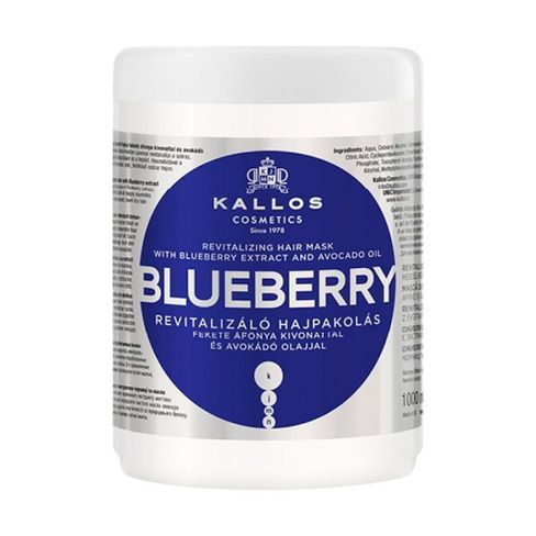 Kallos BLUEBERRY maska pre chemicky ošetrené vlasy 1000 ml