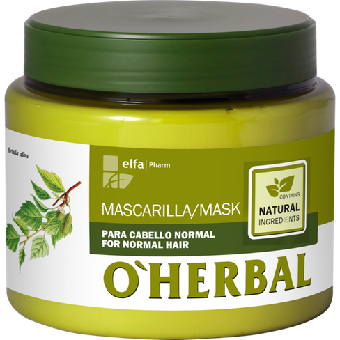 O Herbal BREZA maska pre normálne vlasy 500 ml