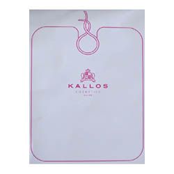 Pláštenka na strihanie s logom (Kallos Cosmetics) biela