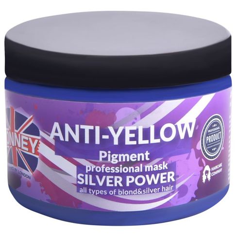 Ronney maska SILVER POWER 300ml Anti-Yellow Pigment maska eliminuje žltkastý odtieň vlasov
