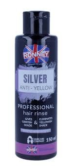 Ronney Professional Hair preliv Silver Anti-Yellow odstraňuje žltý odtieň 150ml