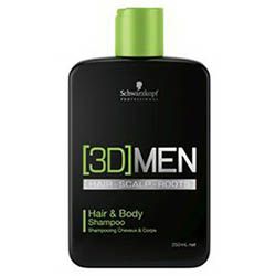 3D MEN vysoko osviežujúci dvojúčelový šampón 250 ml