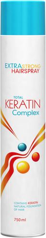 TOTAL KERATIN COMPLEX extra silný lak na vlasy s keratínom 750 ml